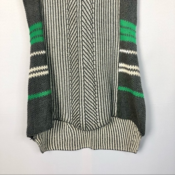 Cabi Trident Gray & Green Pullover Sweater Sleeveless Top S #885 - Picture 5 of 8